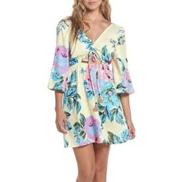 MAAJI Seashore Sounds Mini Dress Reversible Size Medium M BEACH BABYDOLL VACAY - Picture 1 of 6